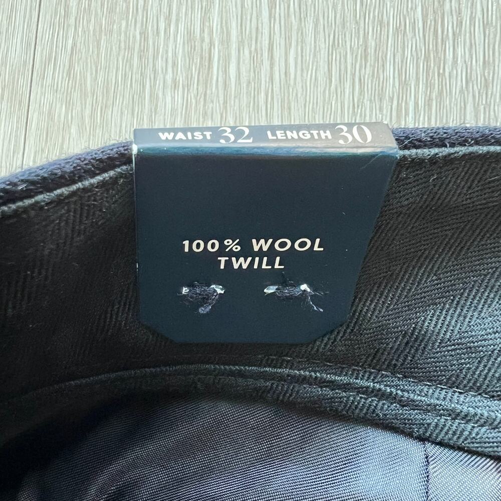 J Crew Classic Creased Wool Trouser Mens 32 X 29 Dark Navy - Picture 5 of 10